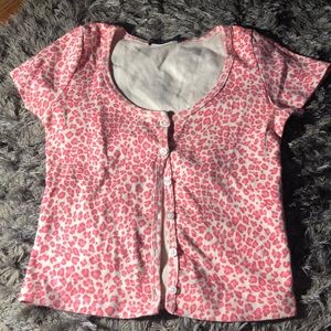 Pink cheetah zelly top